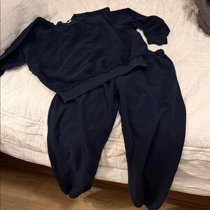 Perfect White Tee Sweatsuit, large